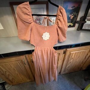 Indulge Woven Tan Apparel